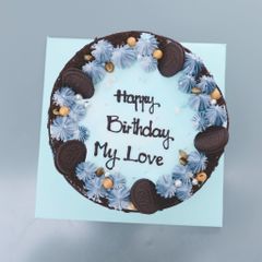 Bánh Kem Màu Xanh Oreo