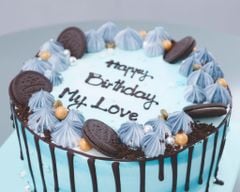 Bánh Kem Màu Xanh Oreo