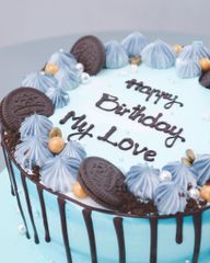 Bánh Kem Màu Xanh Oreo