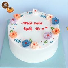 BÁNH KEM HOA NHIỀU MÀU
