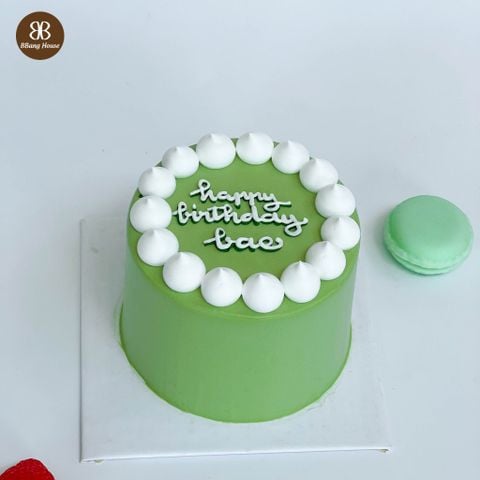  BÁNH  KEM  MÀU XANH LÁ 