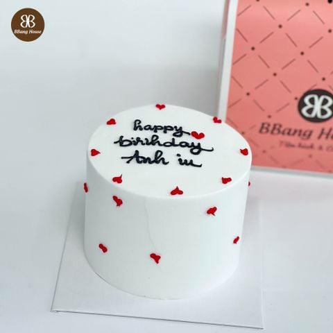  BÁNH  KEM TRÁI TIM MÀU ĐỎ 