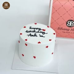 BÁNH  KEM TRÁI TIM MÀU ĐỎ