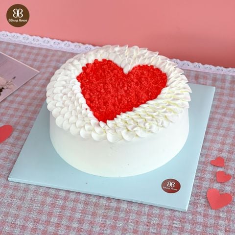  BÁNH KEM TRÁI TIM MÀU ĐỎ 