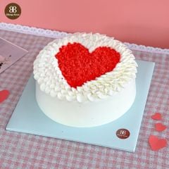 BÁNH KEM TRÁI TIM MÀU ĐỎ