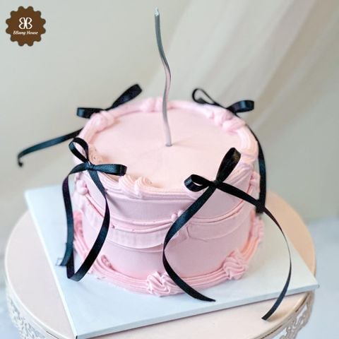 BÁNH KEM NƠ MÀU HỒNG 