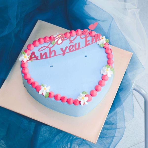 Bánh Kem Trái Tim Pastel 03