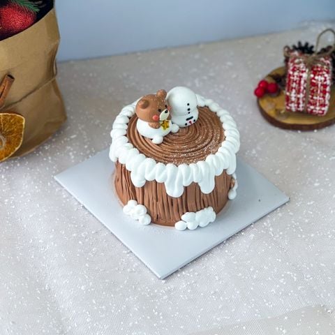  BÁNH KEM NOEL HÌNH KHÚC CÂY 
