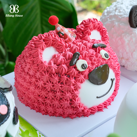 BÁNH KEM HÌNH GẤU DÂU 