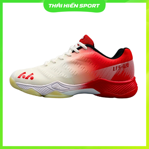  Giày cầu lông Lefus L020 trắng đỏ 