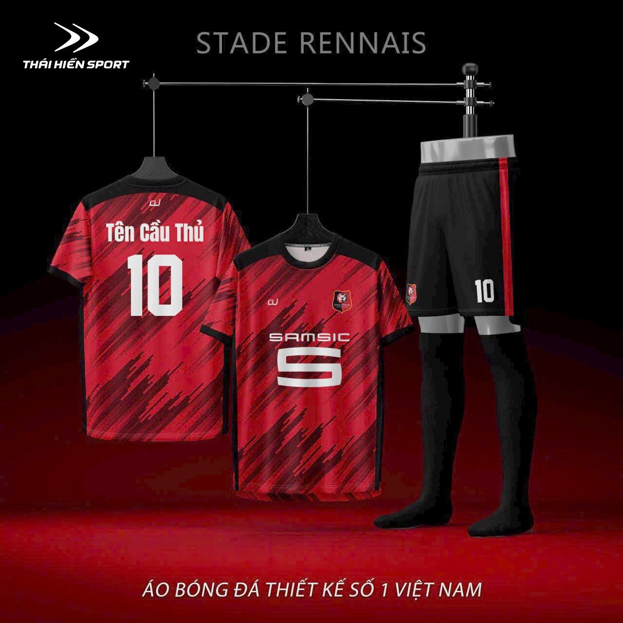  Áo đá bóng thiết kế Stade Rennais 