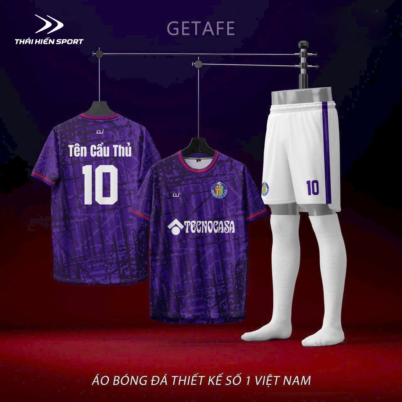  Áo đá bóng thiết kế Getafe 