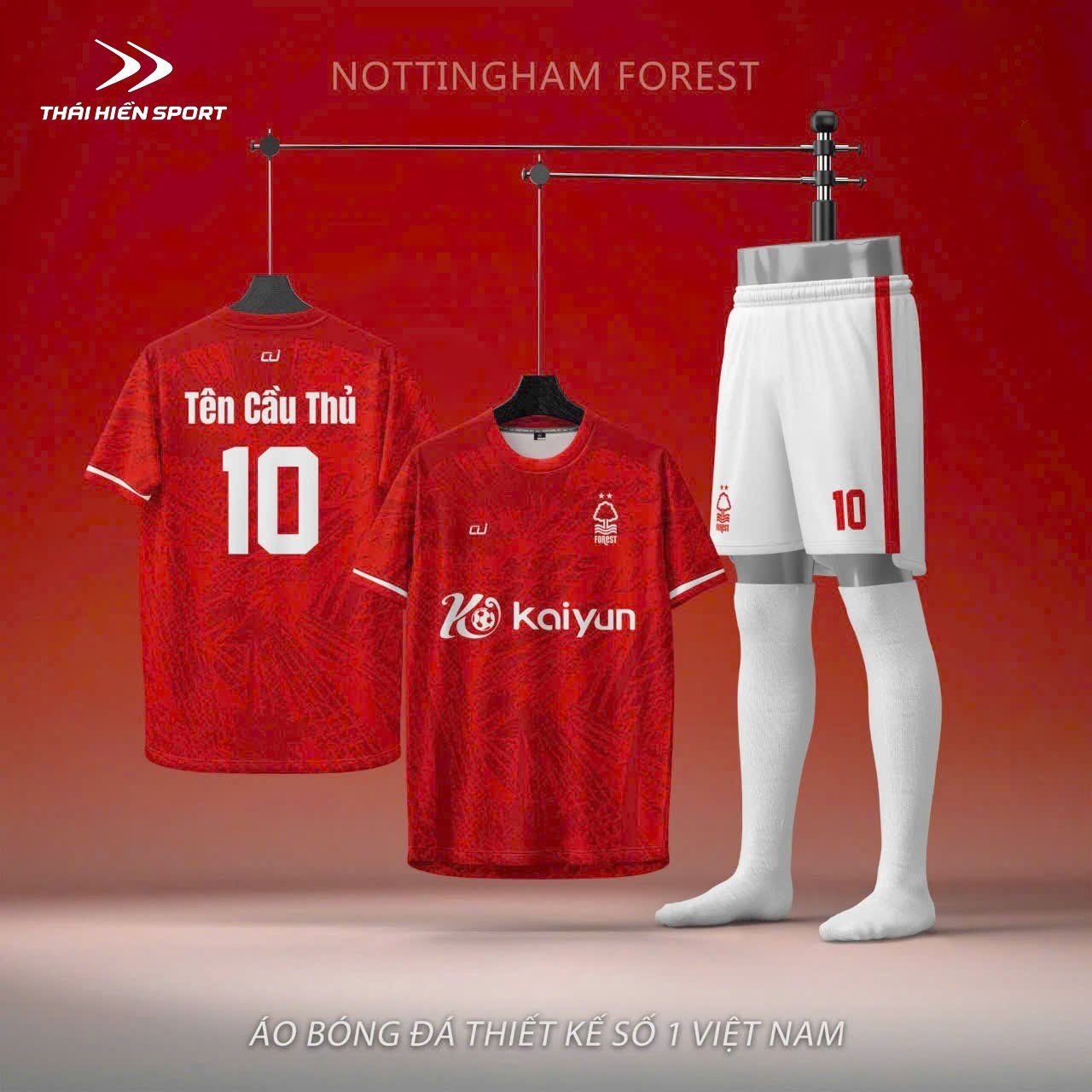  Áo đá bóng thiết kế Nottingham Forest 
