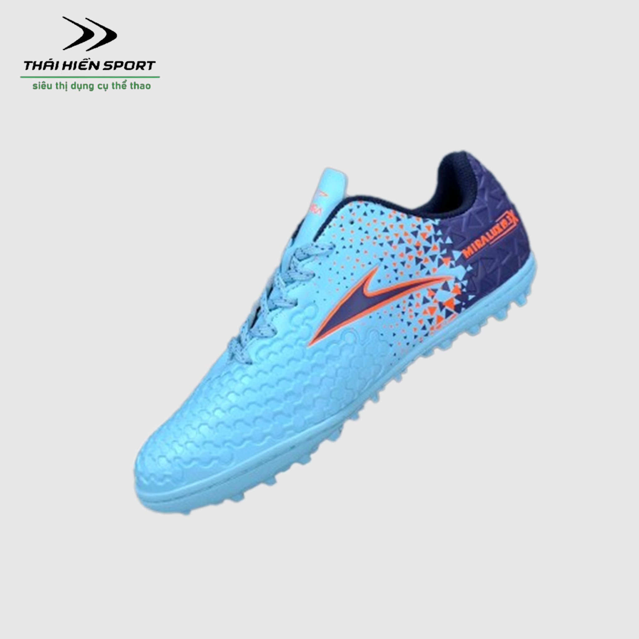  Giày đá bóng Miralux 19.3 mới xanh ya 