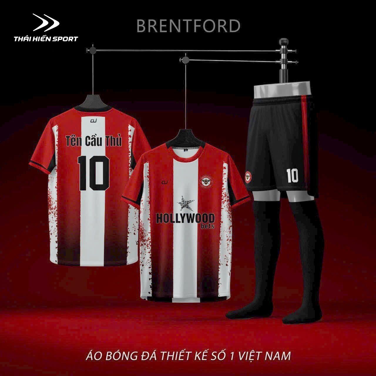  Áo đá bóng thiết kế Brentford 