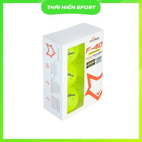  Bóng Pickleball FOXACE Thi Đấu 40 Lỗ (6 quả) 