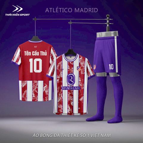  Áo đá bóng thiết kế Aletico Madrid 