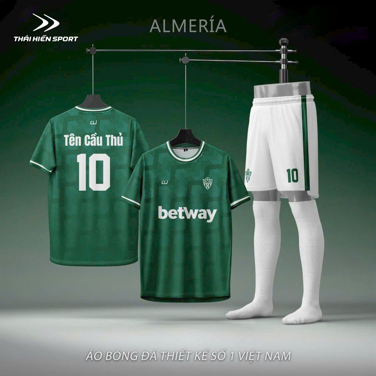  Áo đá bóng thiết kế Almería 