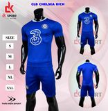  Áo đá bóng Chelsea xanh dương 