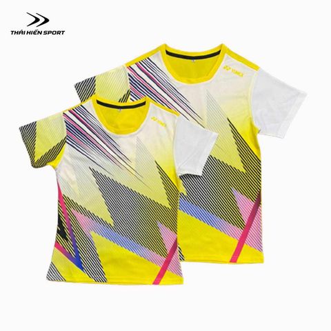  Áo cầu lông Yonex CT05 trắng vàng 