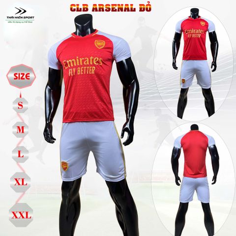  Áo đá bóng Asernal đỏ 