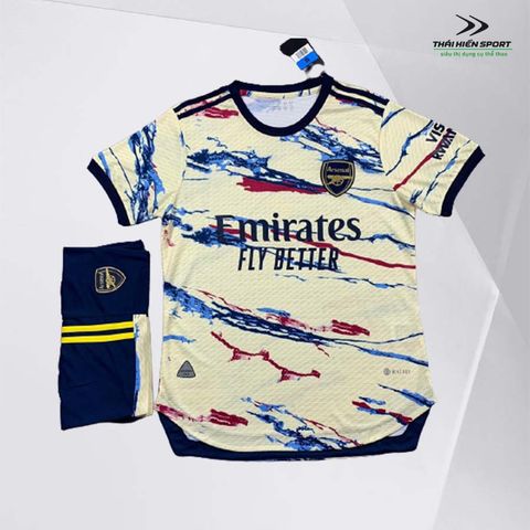  Áo bóng đá Arsenal màu be vải Thái Lan 