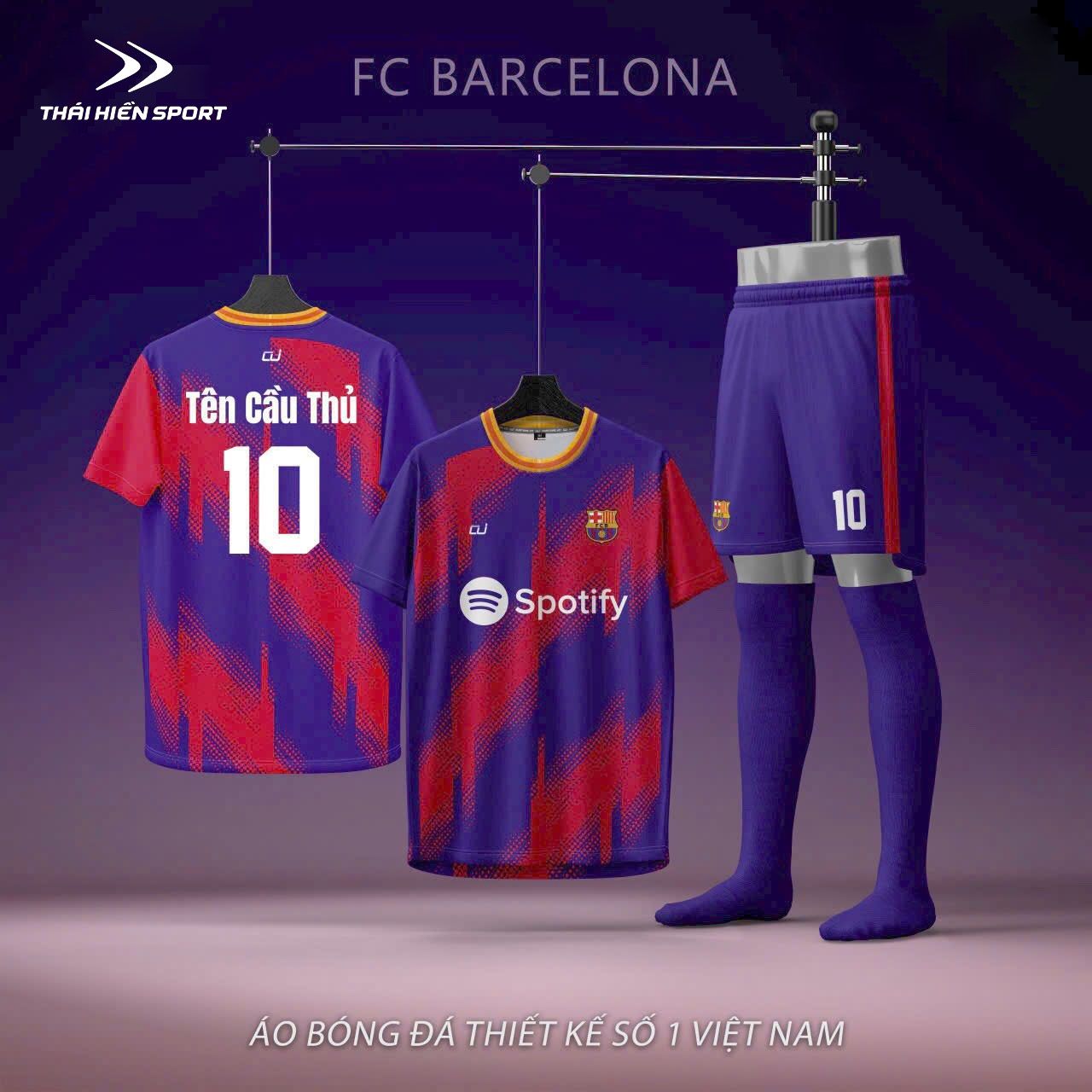  Áo đá bóng thiết kế Fc Barcelona 