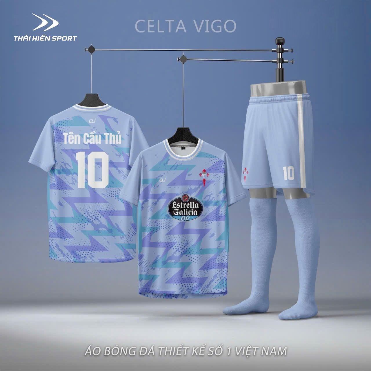  Áo đá bóng thiết kế Celta Vigo 