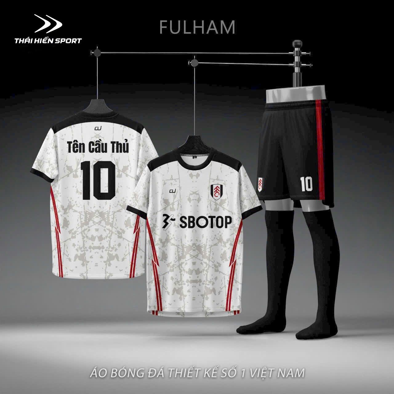  Áo đá bóng thiết kế Fulham 