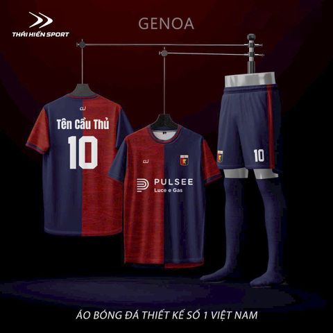  Áo đá bóng thiết kế Genoa 