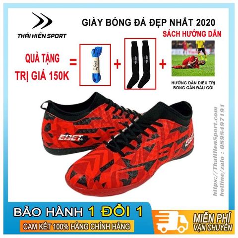  Giày đá bóng EBETE 6312 đỏ 
