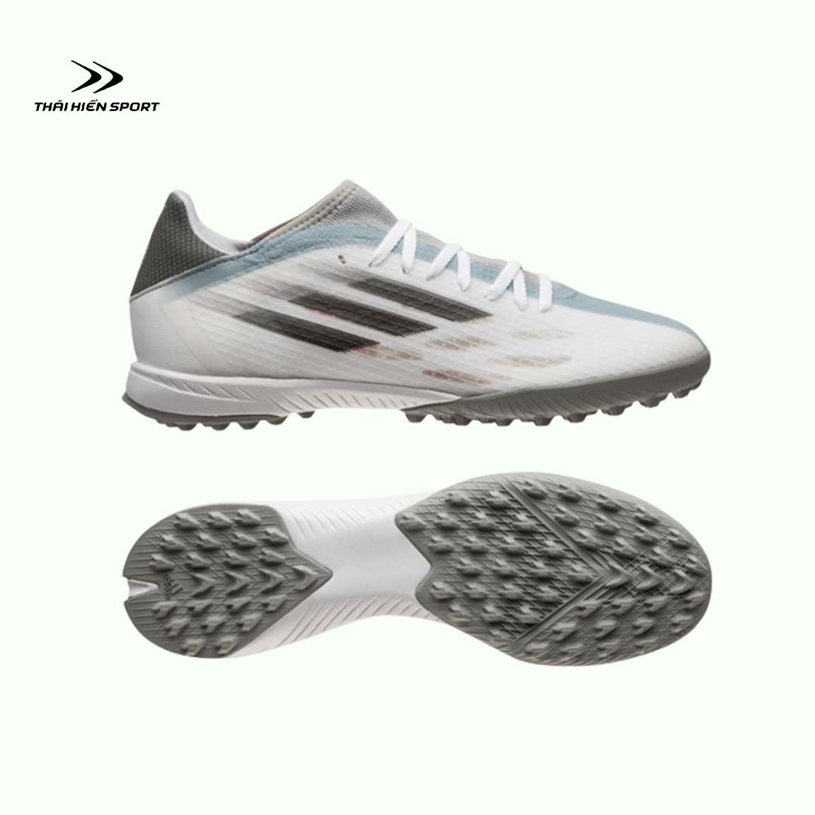  Giày đá bóng Adidas X SpeedFlow .3 TF trắng 