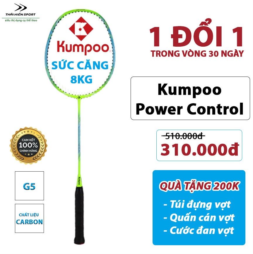  Vợt cầu lông Kumpoo Power Control CA-06 Xanh 