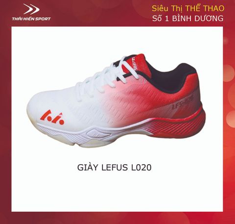  Giày cầu lông Lefus L020 trắng đỏ 