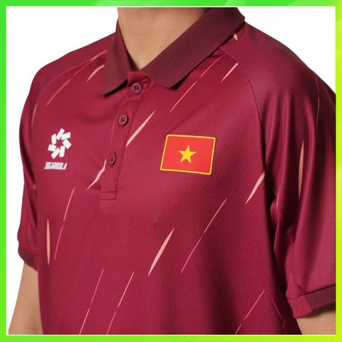  Áo Polo Đỏ Cầu Thủ Đội tuyển Bóng Đá Quốc Gia 2025 