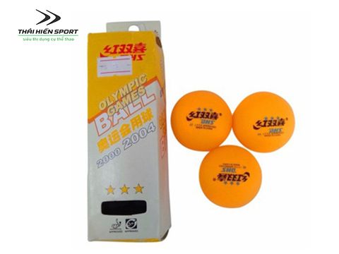  Quả bóng bàn DHS 3 sao hộp 3 quả vàng 