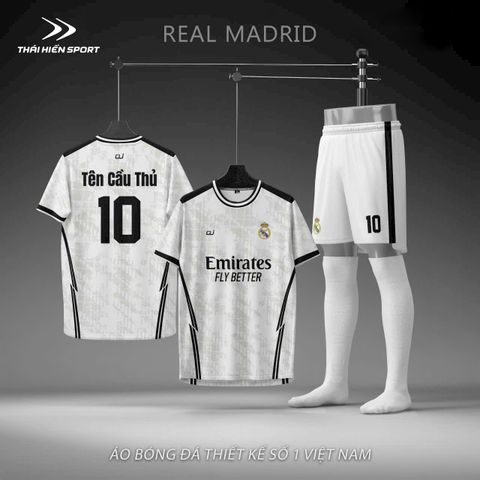  Áo đá bóng thiết kế Real Madrid 