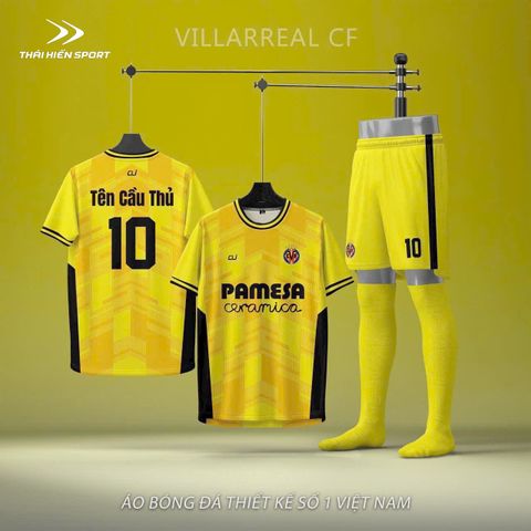  Áo đá bóng thiết kế Villarreal Cf 