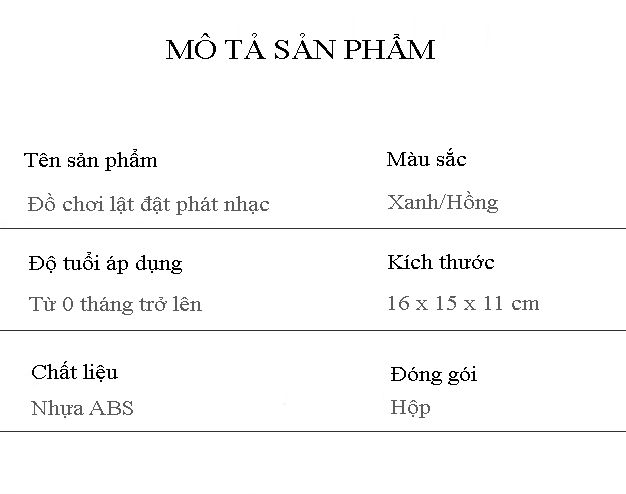  Đồ chơi lật đật âm nhạc đa năng Hinata DC69 