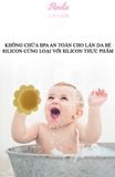  Bông tắm gội silicon cho bé BT15 - Thương hiệu Hinata 