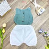  [03 Set] Đồ baby Muslin Unisex Hinata BF57 