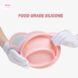  Bát ăn dặm Piglet Silicone BAD02 Hinata Nhật 