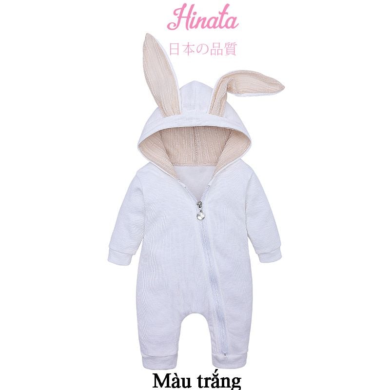  Set Romper unisex tai thỏ dễ thương BF52 Hinata 