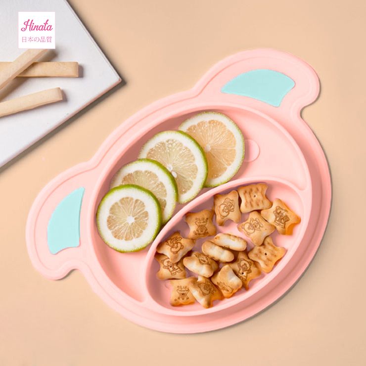  Bát ăn dặm Piglet Silicone BAD02 Hinata Nhật 