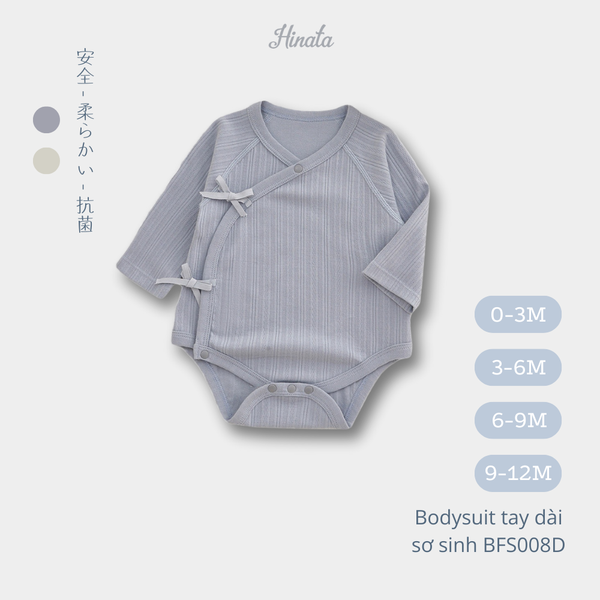  (01Set) Bodysuit dài tay cho bé sơ sinh từ 0-12 tháng BFS008D 