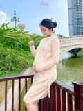  Đầm bầu Len dáng xuông Hinata DB025 