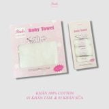  Khăn gạc, khăn tắm Hinata KG04_Không bụi bông, siêu mềm mịn 