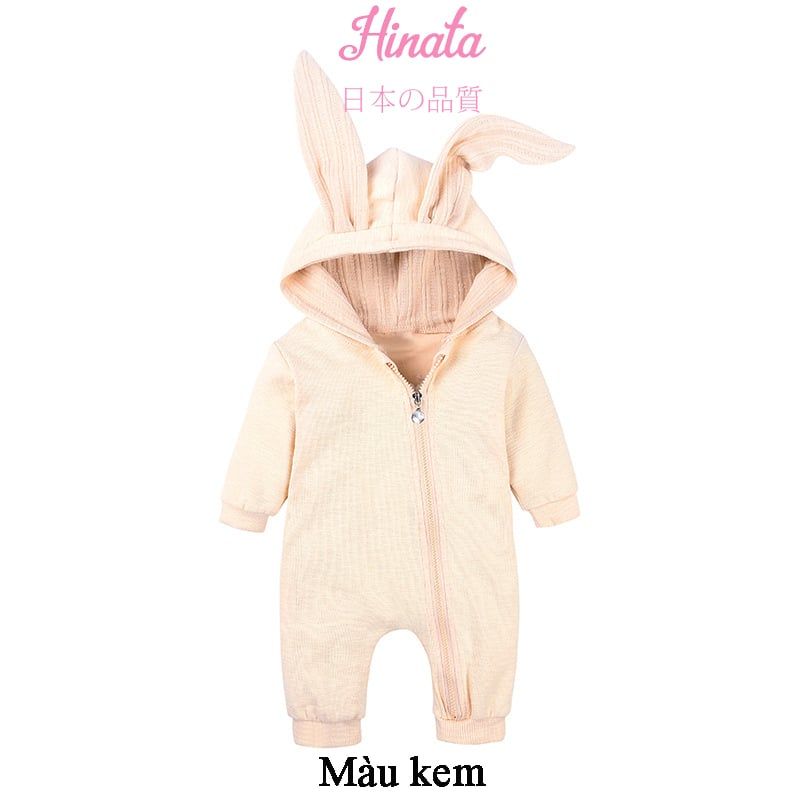  Set Romper unisex tai thỏ dễ thương BF52 Hinata 