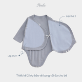  (02Set) Bodysuit dài tay cho bé sơ sinh từ 0-12 tháng BFS008D 