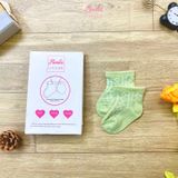  Set 5 Vớ cho bé trơn V12_Thoáng khí , thun co dãn 